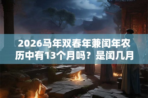 2026马年双春年兼闰年农历中有13个月吗？是闰几月？