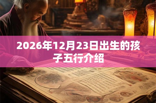 2026年12月23日出生的孩子五行介绍 2026年12月23日出生的孩子五行介绍