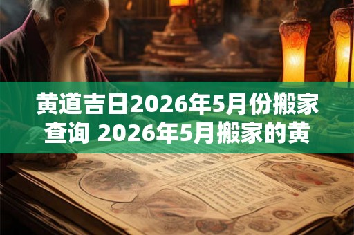 黄道吉日2026年5月份搬家查询 2026年5月搬家的黄道吉日是什么