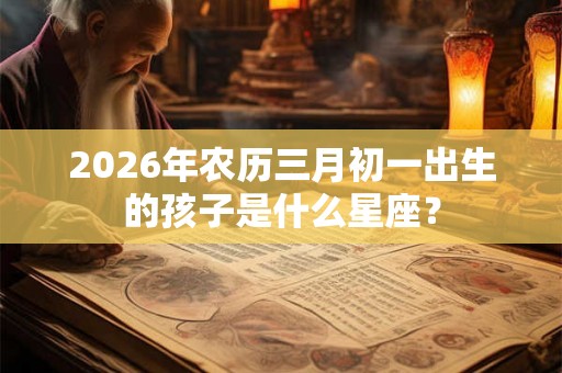 2026年农历三月初一出生的孩子是什么星座？