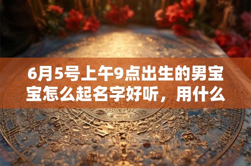 6月5号上午9点出生的男宝宝怎么起名字好听，用什么字好
