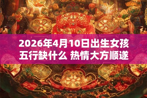 2026年4月10日出生女孩五行缺什么 热情大方顺遂平安