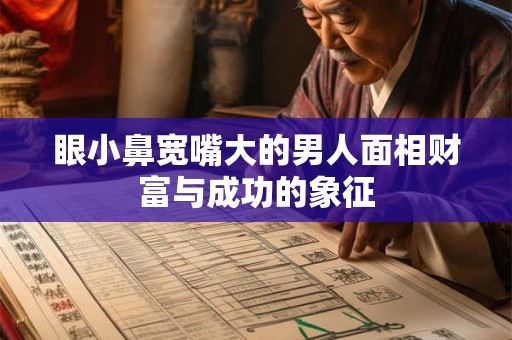 眼小鼻宽嘴大的男人面相财富与成功的象征 眼小鼻宽嘴大的男人面相财富与成功的象征