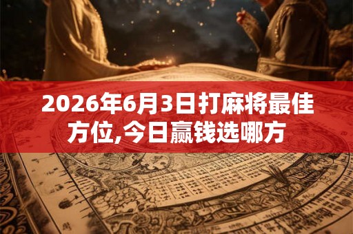 2026年6月3日打麻将最佳方位,今日赢钱选哪方