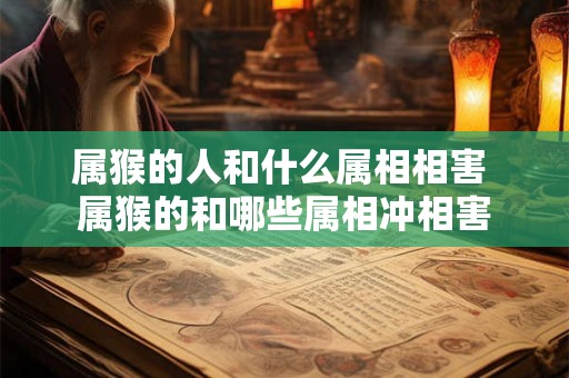 属猴的人和什么属相相害 属猴的和哪些属相冲相害