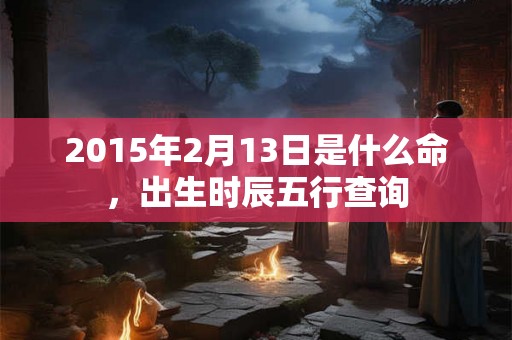 2015年2月13日是什么命,出生时辰五行查询 2015年2月13日是什么命,出生时辰五行查询