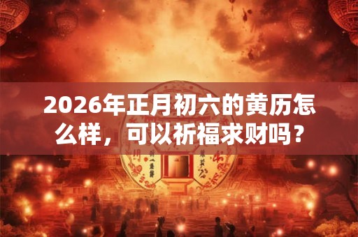 2026年正月初六的黄历怎么样，可以祈福求财吗？