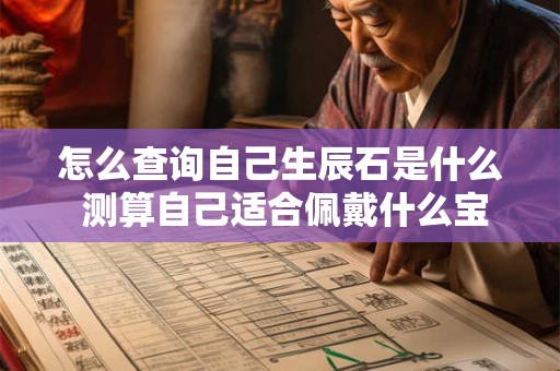 怎么查询自己生辰石是什么 测算自己适合佩戴什么宝石