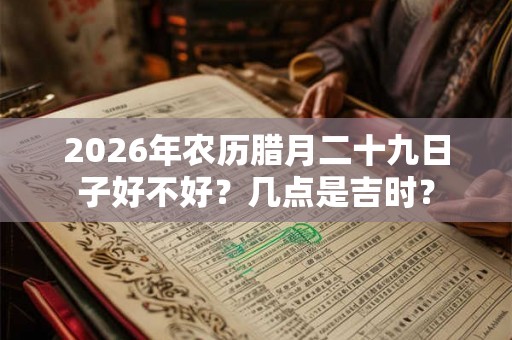 2026年农历腊月二十九日子好不好?几点是吉时? 2026年农历腊月二十九日子好不好?几点是吉时?