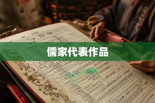 儒家代表作品 儒家代表作品