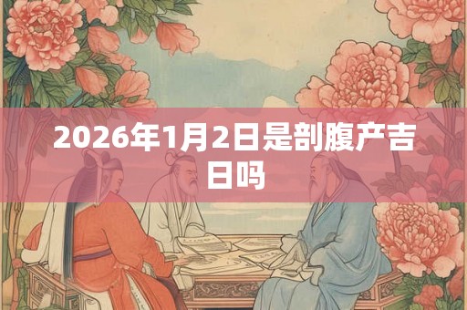 2026年1月2日是剖腹产吉日吗