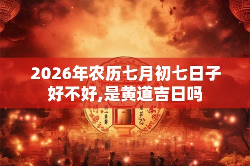 2026年农历七月初七日子好不好,是黄道吉日吗