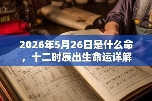 2026年5月26日是什么命，十二时辰出生命运详解