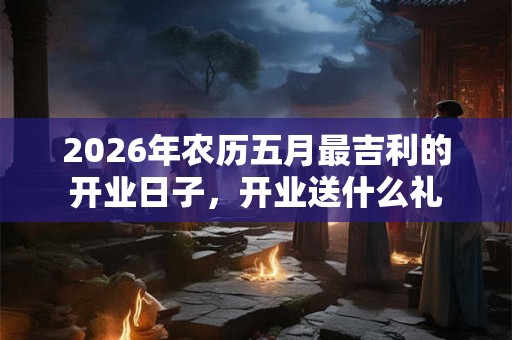 2026年农历五月最吉利的开业日子，开业送什么礼