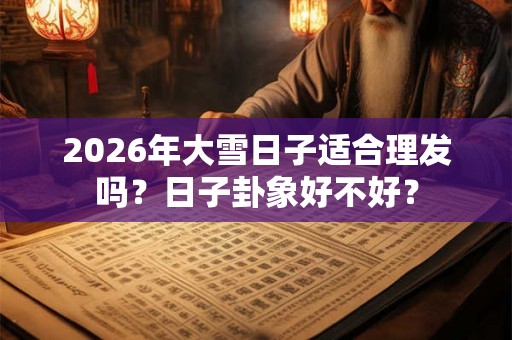 2026年大雪日子适合理发吗？日子卦象好不好？