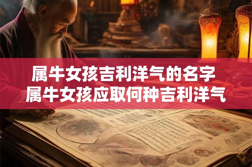 属牛女孩吉利洋气的名字 属牛女孩应取何种吉利洋气的名字