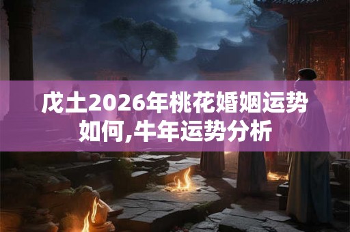戊土2026年桃花婚姻运势如何,牛年运势分析