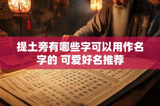 提土旁有哪些字可以用作名字的 可爱好名推荐