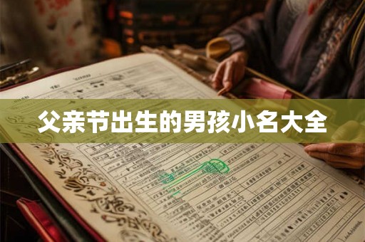 父亲节出生的男孩小名大全
