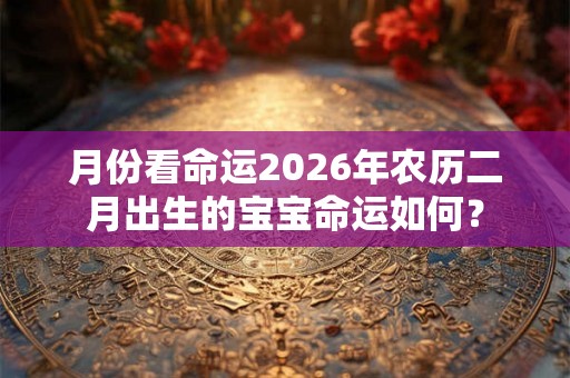 月份看命运2026年农历二月出生的宝宝命运如何？