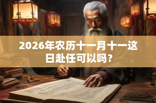 2026年农历十一月十一这日赴任可以吗？