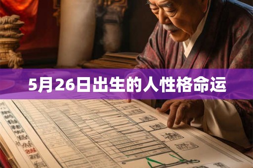 5月26日出生的人性格命运