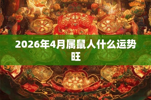 2026年4月属鼠人什么运势旺