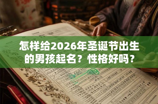 怎样给2026年圣诞节出生的男孩起名？性格好吗？