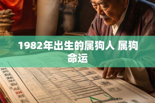 1982年出生的属狗人 属狗命运