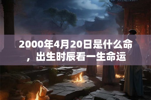 2000年4月20日是什么命,出生时辰看一生命运 2000年4月20日是什么命,出生时辰看一生命运