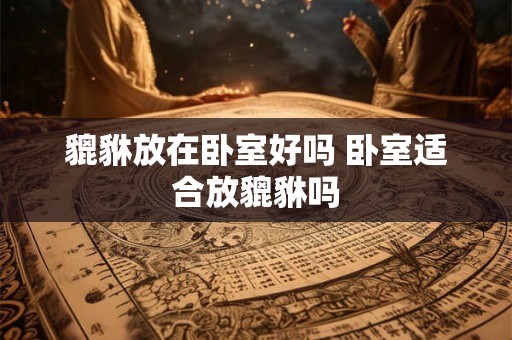 貔貅放在卧室好吗 卧室适合放貔貅吗