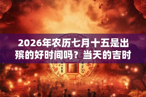 2026年农历七月十五是出殡的好时间吗?当天的吉时是几点? 2026年农历七月十五是出殡的好时间吗?当天的吉时是几点?