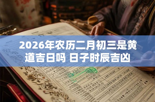 2026年农历二月初三是黄道吉日吗 日子时辰吉凶 2026年农历二月初三是黄道吉日吗 日子时辰吉凶