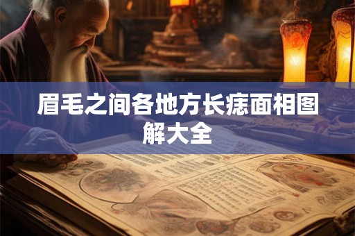 眉毛之间各地方长痣面相图解大全