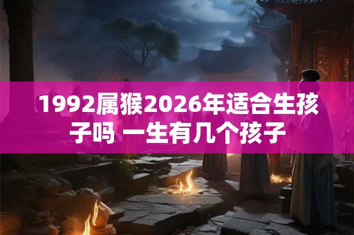 1992属猴2026年适合生孩子吗 一生有几个孩子