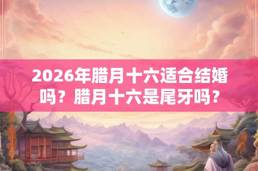2026年腊月十六适合结婚吗？腊月十六是尾牙吗？