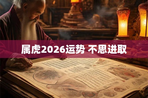 属虎2026运势 不思进取