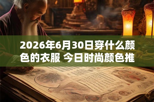 2026年6月30日穿什么颜色的衣服 今日时尚颜色推荐