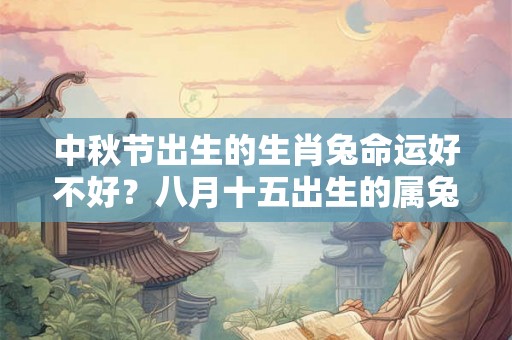 中秋节出生的生肖兔命运好不好？八月十五出生的属兔人全面分析！