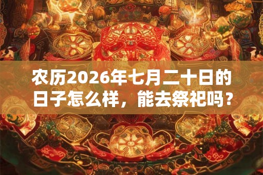 农历2026年七月二十日的日子怎么样,能去祭祀吗? 农历2026年七月二十日的日子怎么样,能去祭祀吗?