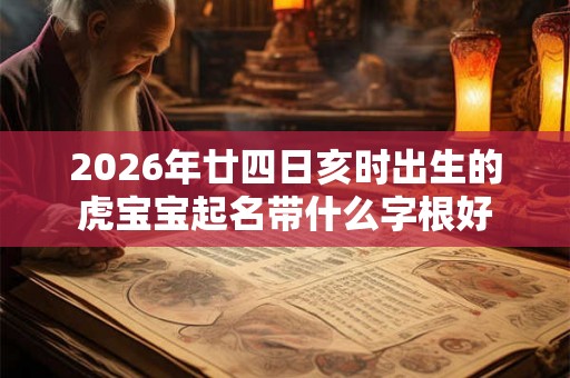 2026年廿四日亥时出生的虎宝宝起名带什么字根好
