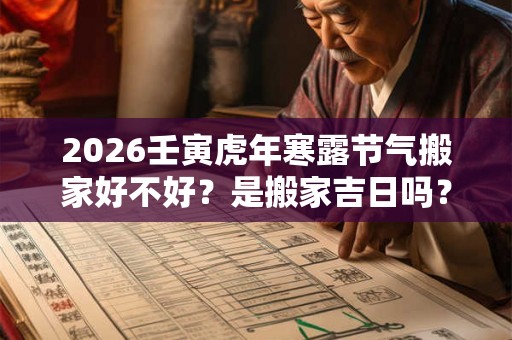 2026壬寅虎年寒露节气搬家好不好?是搬家吉日吗? 2026壬寅虎年寒露节气搬家好不好?是搬家吉日吗?