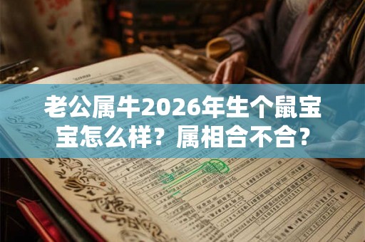 老公属牛2026年生个鼠宝宝怎么样？属相合不合？