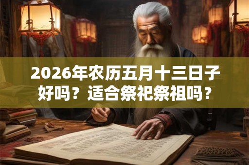 2026年农历五月十三日子好吗？适合祭祀祭祖吗？