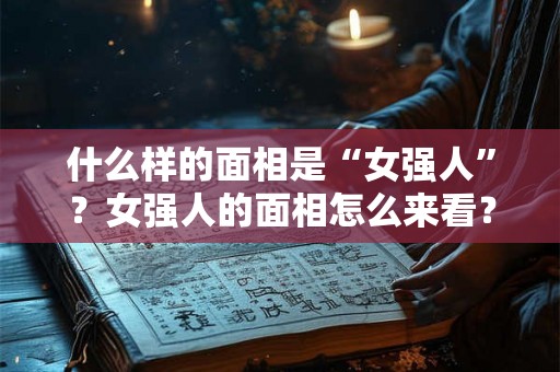 什么样的面相是“女强人”？女强人的面相怎么来看？