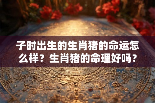 子时出生的生肖猪的命运怎么样？生肖猪的命理好吗？