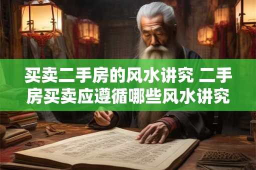 买卖二手房的风水讲究 二手房买卖应遵循哪些风水讲究