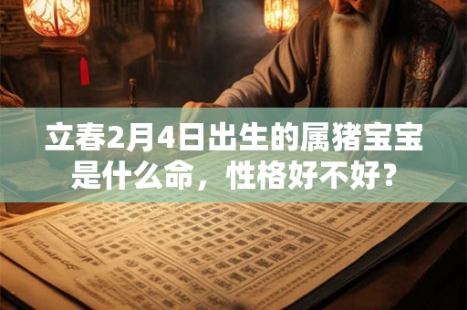 立春2月4日出生的属猪宝宝是什么命，性格好不好？