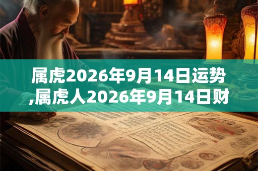 属虎2026年9月14日运势,属虎人2026年9月14日财运,生肖虎2026年9月14日运势 属虎2026年9月14日运势,属虎人2026年9月14日财运,生肖虎2026年9月14日运势