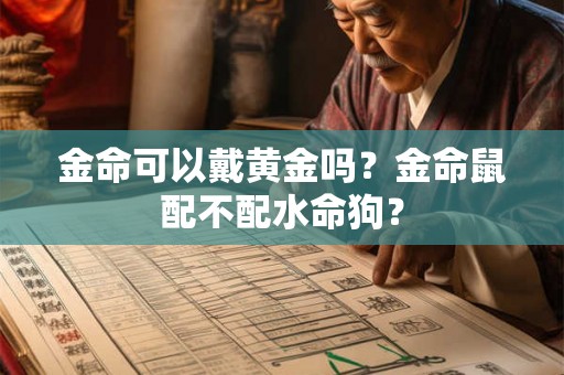 金命可以戴黄金吗？金命鼠配不配水命狗？